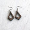 Kite Earrings Style 1 Walnut