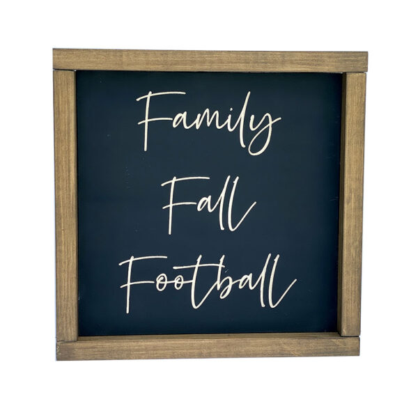 Family Fall Football Engrave