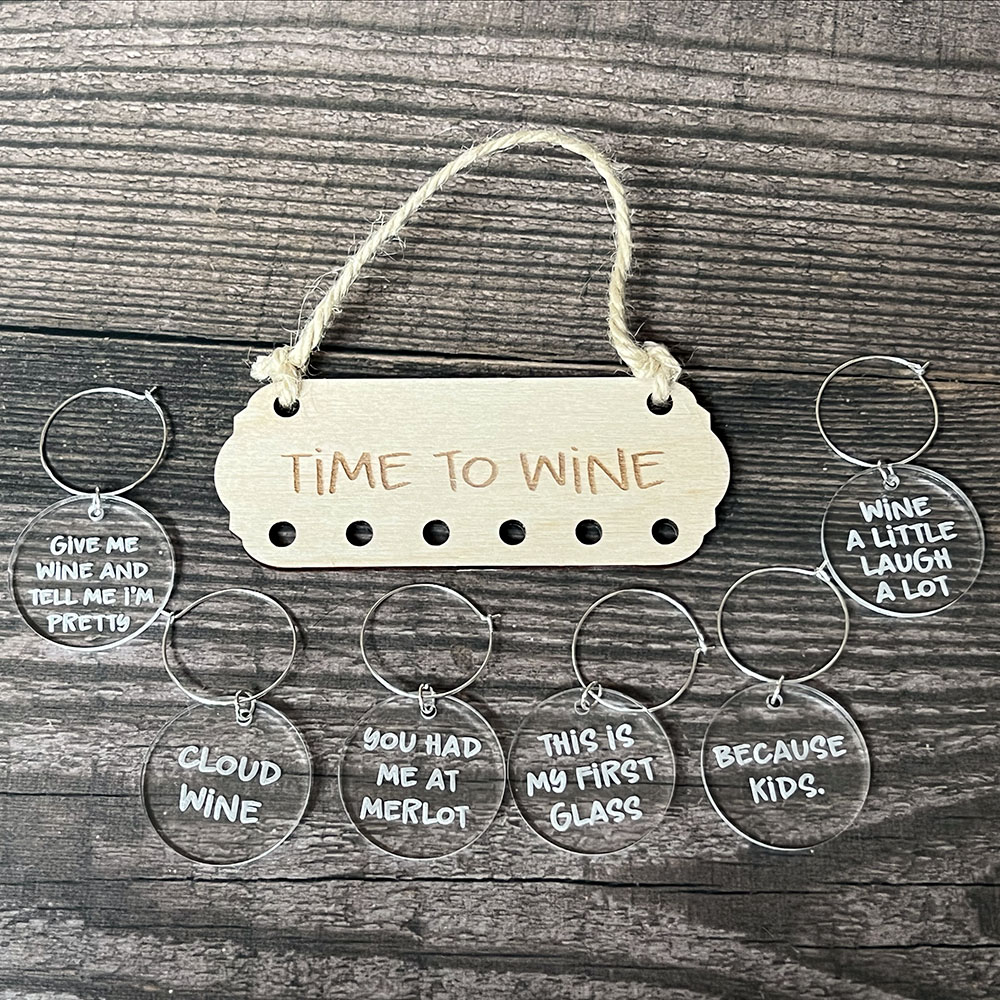 Wine Charms – Time to Wine Set 1