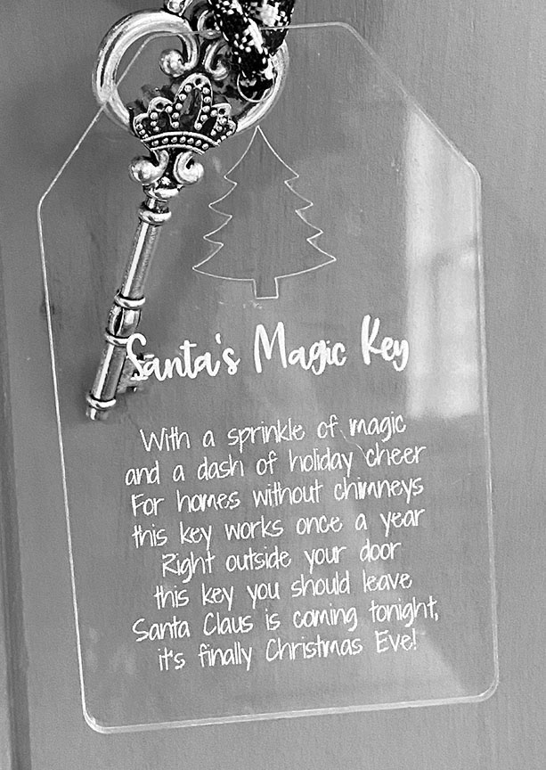 Santa's Magic Key - Clear Acrylic