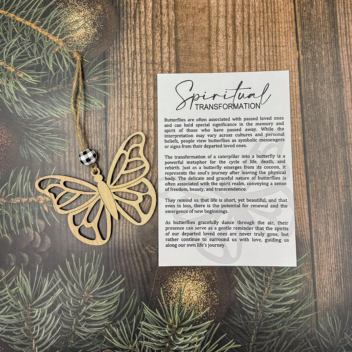 Butterfly Storyteller Ornament - Spiritual Transformation