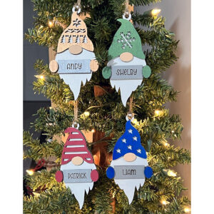 Personalized Gnome Ornaments