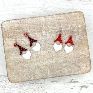 Gnome Earrings Red Style 3