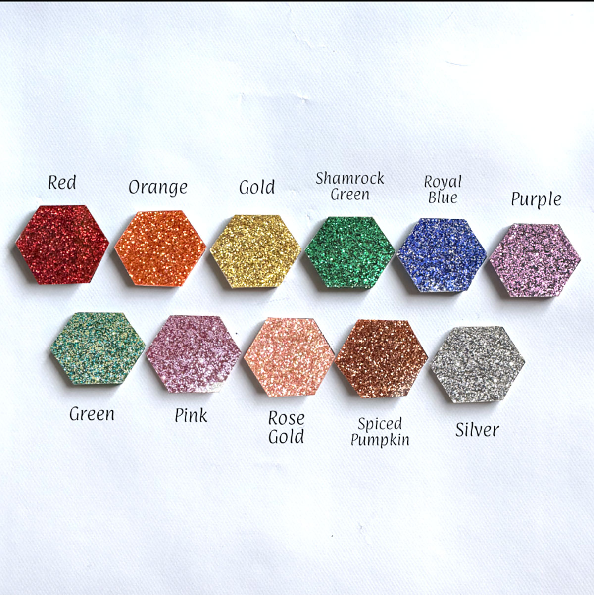 Glitter Acrylic Swatches