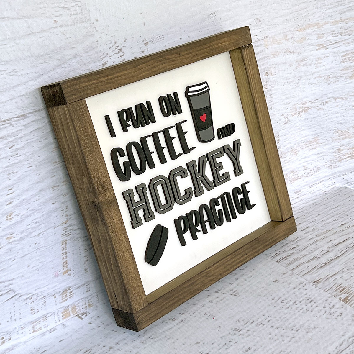 I run on coffee and hockey practice