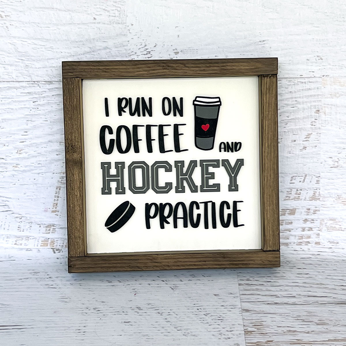 I run on coffee and hockey practice