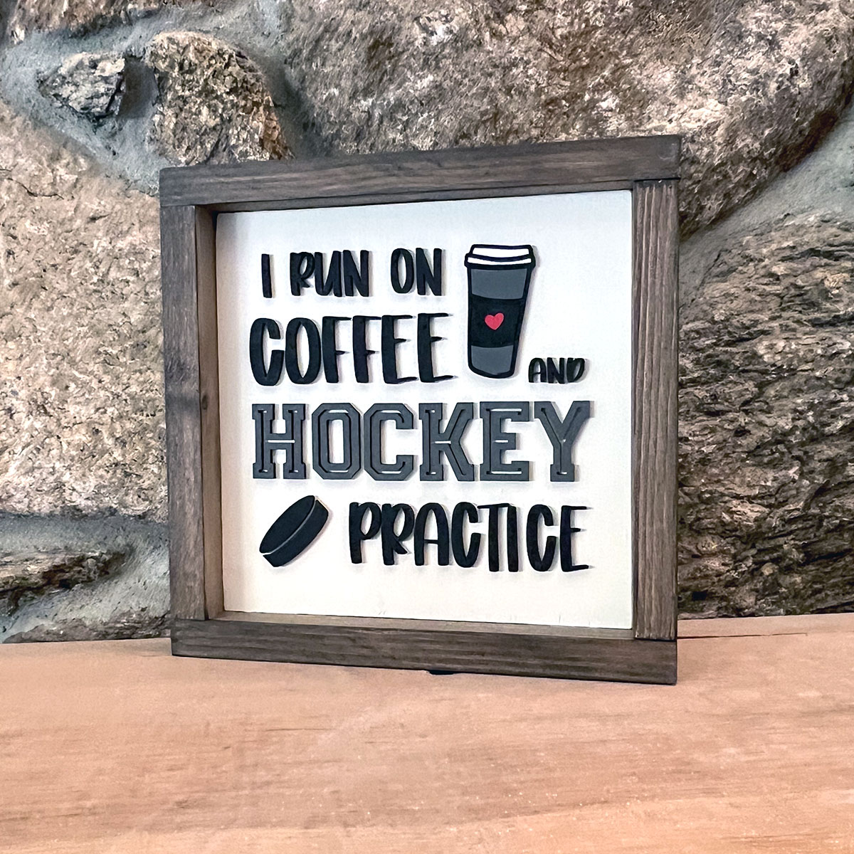 I run on coffee and hockey practice