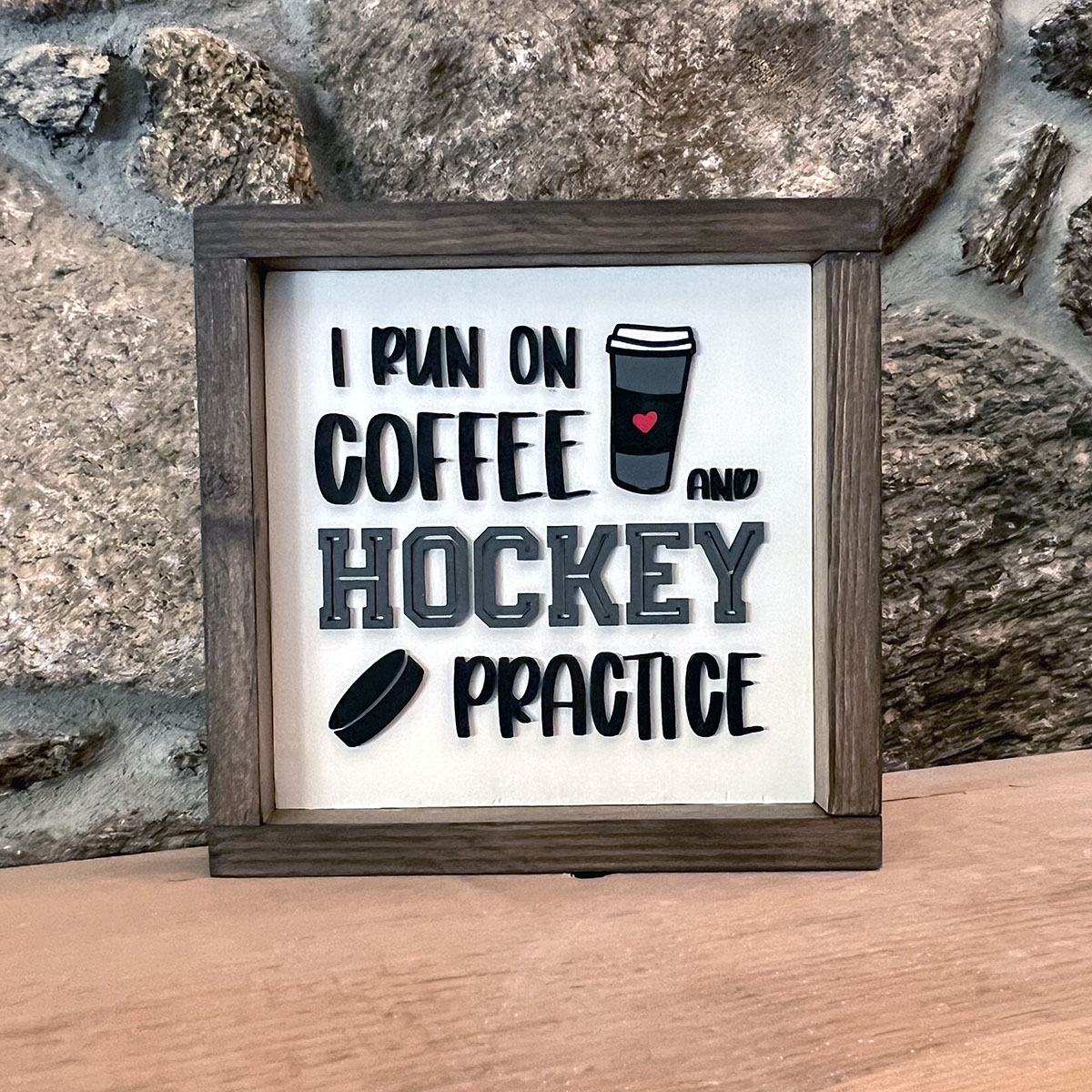 I run on coffee and hockey practice