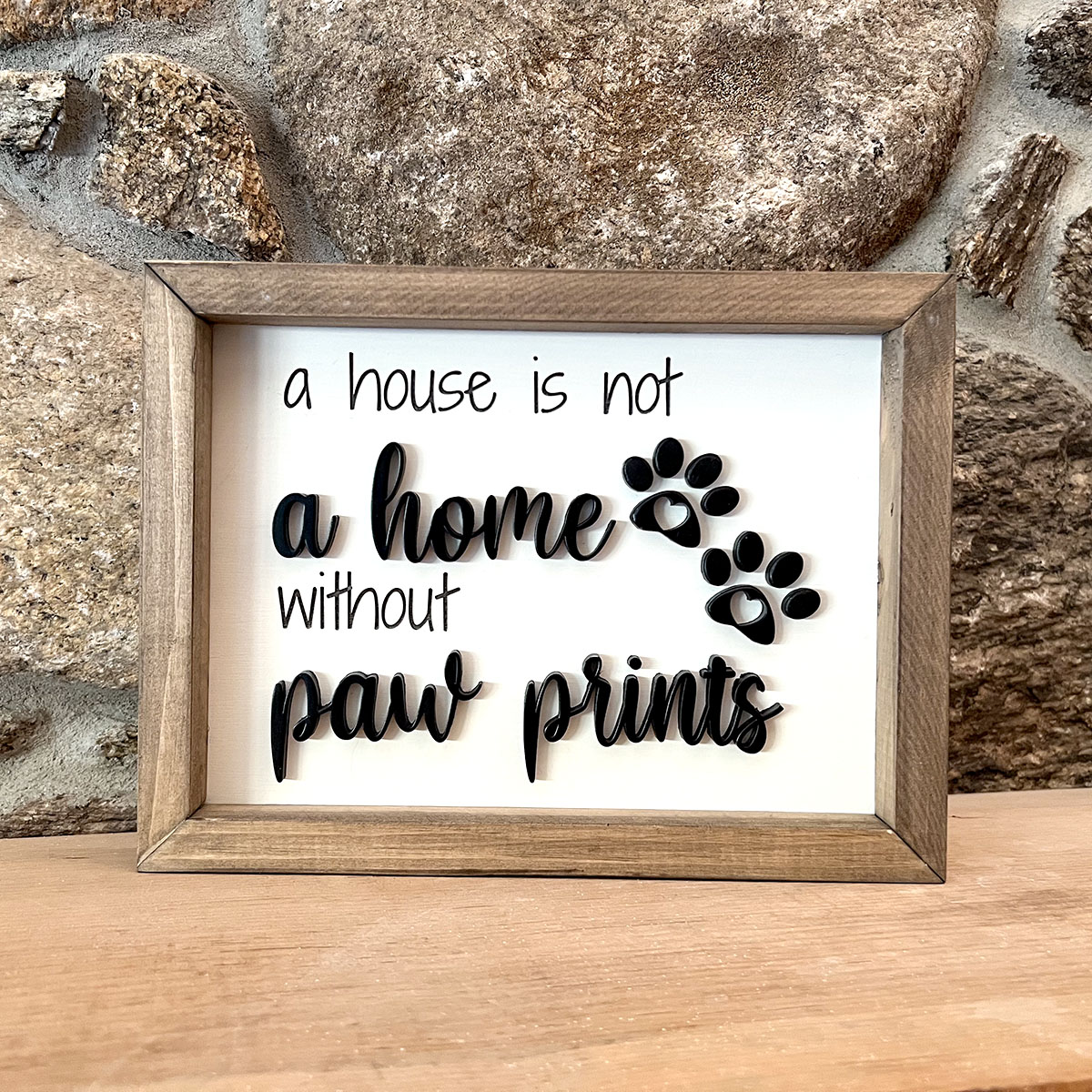A house is not a home without paw prints