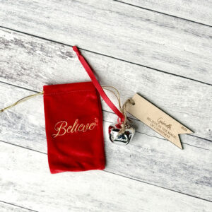 Believe Bell with personalized wood name tag