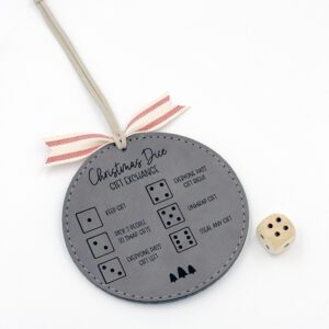 Christmas Dice Gift Exchange Ornament