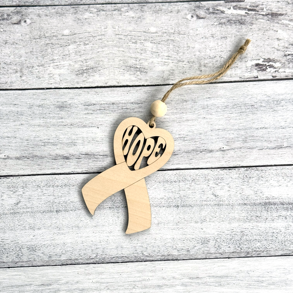 Storyteller Ornament Cancer Hope Ribbon