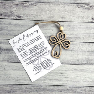 Storyteller Ornament Irish Blessing Cross